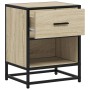 Engineered wood nightstand in Sonoma oak, 40x31x50 cm. by , Nightstands - Ref: Foro24-848686, Price: 51,55 €, Discount: %