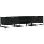 Engineered wood TV stand in black, 180x35x41 cm by , TV Furniture - Ref: Foro24-3300775, Price: 126,77 €, Discount: %