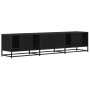 Engineered wood TV stand in black, 180x35x41 cm by , TV Furniture - Ref: Foro24-3300775, Price: 126,77 €, Discount: %