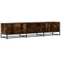 TV stand made of smoked oak engineered wood, 180x35x41 cm by , TV Furniture - Ref: Foro24-3300777, Price: 133,77 €, Discount: %