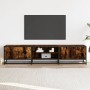 TV stand made of smoked oak engineered wood, 180x35x41 cm by , TV Furniture - Ref: Foro24-3300777, Price: 133,77 €, Discount: %