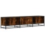 TV stand made of smoked oak engineered wood, 180x35x41 cm by , TV Furniture - Ref: Foro24-3300777, Price: 133,77 €, Discount: %