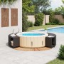 Borde bañera hidromasaje madera acacia y ratán sintético negro de , Accesorios para piscinas y spa - Ref: Foro24-3270634, Pre...