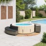 Borde bañera hidromasaje madera acacia y ratán sintético gris de , Accesorios para piscinas y spa - Ref: Foro24-3270655, Prec...