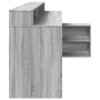 Escritorio con LED madera ingeniería gris sonoma 200x104x91 cm de , Escritorios - Ref: Foro24-3309470, Precio: 233,55 €, Desc...