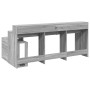 Escritorio con LED madera ingeniería gris sonoma 200x104x91 cm de , Escritorios - Ref: Foro24-3309470, Precio: 233,55 €, Desc...