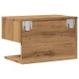 Wall-mounted bedside table 2 units oak artisan by , Nightstands - Ref: Foro24-856823, Price: 63,34 €, Discount: %