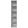 Engineered wood bookshelf in Sonoma grey, 40x30x189 cm. by , Bookcases and shelves - Ref: Foro24-857890, Price: 72,93 €, Disc...