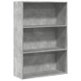 Engineered wood gray concrete shelf 80x30x114 cm by , Bookcases and shelves - Ref: Foro24-857934, Price: 62,40 €, Discount: %