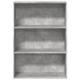 Engineered wood gray concrete shelf 80x30x114 cm by , Bookcases and shelves - Ref: Foro24-857934, Price: 62,40 €, Discount: %