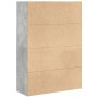 Engineered wood gray concrete shelf 80x30x114 cm by , Bookcases and shelves - Ref: Foro24-857934, Price: 62,40 €, Discount: %