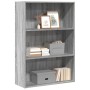 Engineered wood bookshelf in Sonoma grey, 80x30x114 cm. by , Bookcases and shelves - Ref: Foro24-857936, Price: 64,12 €, Disc...