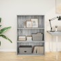 Estantería de madera de ingeniería gris Sonoma 80x30x114 cm de , Librerías y estanterías - Ref: Foro24-857936, Precio: 64,12 ...