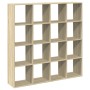 Estantería madera de ingeniería roble Sonoma 137,5x29x137,5 cm de , Librerías y estanterías - Ref: Foro24-3310291, Precio: 13...