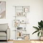 Engineered wood white bookshelf 92x29x188 cm by , Bookcases and shelves - Ref: Foro24-3310316, Price: 125,31 €, Discount: %