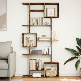 Engineered wood aged shelf 92x29x188 cm by , Bookcases and shelves - Ref: Foro24-3310323, Price: 133,87 €, Discount: %