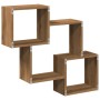 Engineered oak wood handmade wall cabinet 78x18x71 cm by , Shelves and shelves - Ref: Foro24-854813, Price: 40,27 €, Discount: %