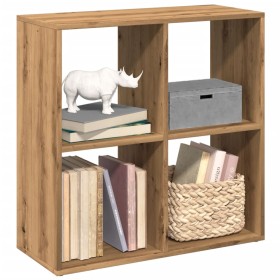 Librería divisora madera roble artisan 69,5x29x69,5 cm de , Librerías y estanterías - Ref: Foro24-858011, Precio: 52,13 €, De...