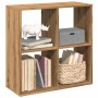 Artisan oak wood divider bookcase 69.5x29x69.5 cm by , Bookcases and shelves - Ref: Foro24-858011, Price: 52,13 €, Discount: %