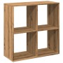 Artisan oak wood divider bookcase 69.5x29x69.5 cm by , Bookcases and shelves - Ref: Foro24-858011, Price: 52,13 €, Discount: %