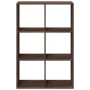 Wooden engineering brown oak divider bookcase 69.5x29x103.5cm by , Bookcases and shelves - Ref: Foro24-858018, Price: 71,81 €...