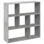 Divider bookcase made of gray concrete and wood, 102x29x103.5 cm by , Bookcases and shelves - Ref: Foro24-858051, Price: 81,7...