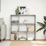 Divider bookcase made of gray concrete and wood, 102x29x103.5 cm by , Bookcases and shelves - Ref: Foro24-858051, Price: 81,7...