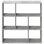 Divider bookcase made of gray concrete and wood, 102x29x103.5 cm by , Bookcases and shelves - Ref: Foro24-858051, Price: 81,7...