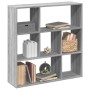 Librería divisor madera ingeniería gris Sonoma 102x29x103,5 cm de , Librerías y estanterías - Ref: Foro24-858053, Precio: 83,...