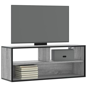 TV-Möbel aus Eichenholz und Metall, 100x31x39,5