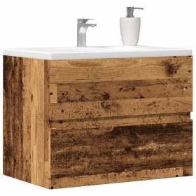 Aged engineered wood bathroom cabinet 60x38.5x45 cm by , Bathroom furniture - Ref: Foro24-856243, Price: 54,62 €, Discount: %