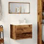 Aged engineered wood bathroom cabinet 60x38.5x45 cm by , Bathroom furniture - Ref: Foro24-856243, Price: 54,62 €, Discount: %