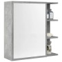 Armario espejo baño contrachapada gris hormigón 62,5x20,5x64 cm de , Tocadores de baño - Ref: Foro24-856172, Precio: 69,03 €,...