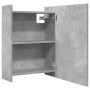 Armario espejo baño contrachapada gris hormigón 62,5x20,5x64 cm de , Tocadores de baño - Ref: Foro24-856172, Precio: 69,03 €,...