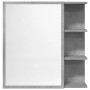 Armario espejo baño contrachapada gris hormigón 62,5x20,5x64 cm de , Tocadores de baño - Ref: Foro24-856172, Precio: 69,03 €,...