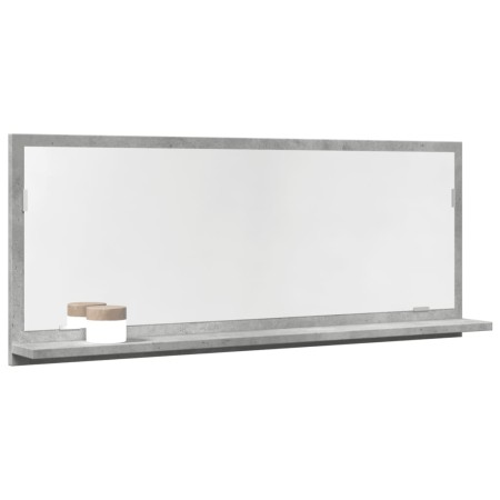 Mirror bathroom furniture in gray concrete engineered wood 90x11x37 cm by , bathroom vanities - Ref: Foro24-856201, Price: 49...