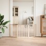 Folding dog gate with 3 panels made of poplar wood, 150 cm. by , Dog kennels and fences - Ref: Foro24-352172, Price: 34,17 €,...