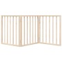 Folding dog gate with 3 panels made of poplar wood, 150 cm. by , Dog kennels and fences - Ref: Foro24-352172, Price: 34,17 €,...