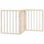 Folding dog gate with 3 panels made of poplar wood, 150 cm. by , Dog kennels and fences - Ref: Foro24-352172, Price: 34,17 €,...