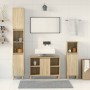 3-piece bathroom furniture set made of Sonoma oak plywood. by , Bathroom furniture - Ref: Foro24-3325079, Price: 188,87 €, Di...