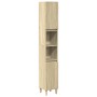 3-piece bathroom furniture set made of Sonoma oak plywood. by , Bathroom furniture - Ref: Foro24-3325079, Price: 188,87 €, Di...