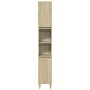 3-piece bathroom furniture set made of Sonoma oak plywood. by , Bathroom furniture - Ref: Foro24-3325079, Price: 188,87 €, Di...