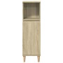 3-piece bathroom furniture set made of Sonoma oak plywood. by , Bathroom furniture - Ref: Foro24-3325079, Price: 188,87 €, Di...