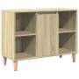 3-piece bathroom furniture set made of Sonoma oak plywood. by , Bathroom furniture - Ref: Foro24-3325079, Price: 188,87 €, Di...