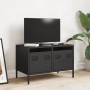 TV stand made of black cold-rolled steel, measuring 68x39x43.5 cm. | Foro24|Onlineshop| Casa, Jardín y Más Foro24.es