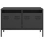 TV stand made of black cold-rolled steel, measuring 68x39x43.5 cm. | Foro24|Onlineshop| Casa, Jardín y Más Foro24.es