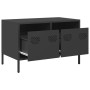 TV stand made of black cold-rolled steel, measuring 68x39x43.5 cm. | Foro24|Onlineshop| Casa, Jardín y Más Foro24.es