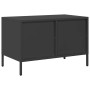 TV stand made of black cold-rolled steel, measuring 68x39x43.5 cm. | Foro24|Onlineshop| Casa, Jardín y Más Foro24.es