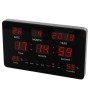 Perel LED wall clock black 37.8 x 25.8 cm by Perel, Wall clocks - Ref: Foro24-432672, Price: 144,40 €, Discount: %