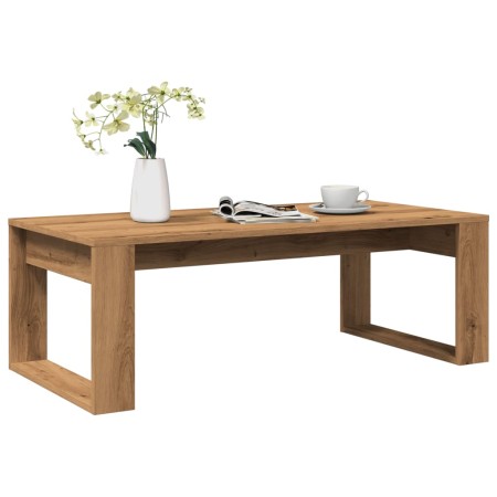 Engineered wood artisan oak coffee table 102x50x35 cm by , Coffee table - Ref: Foro24-856681, Price: 48,85 €, Discount: %